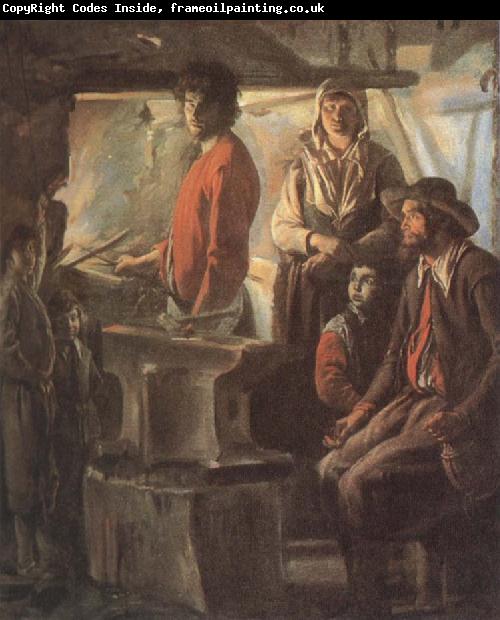 Antoine Le Nain Blacksmith at his forge